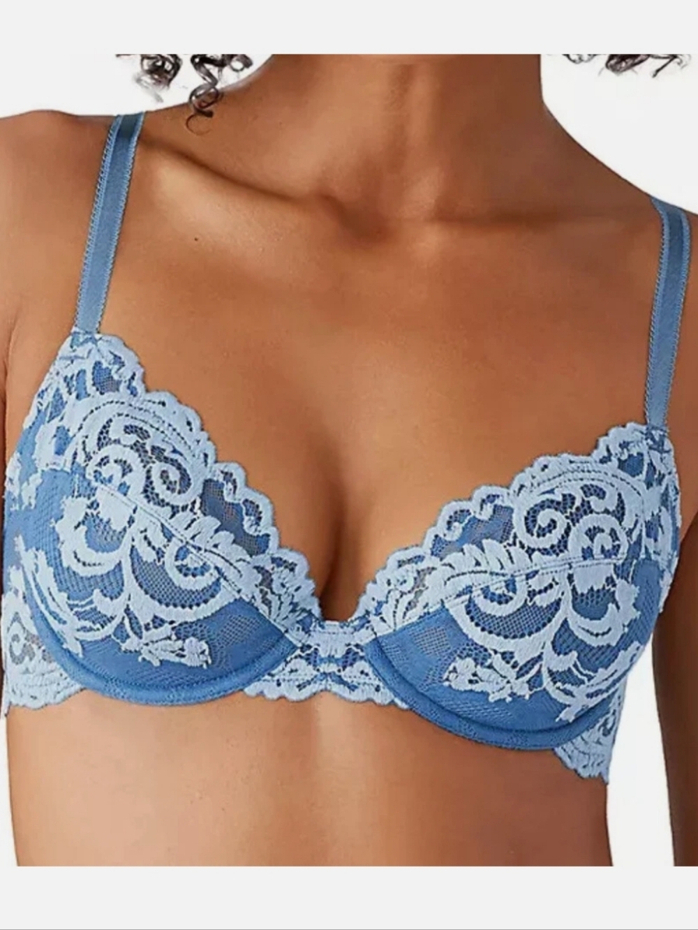 Wacoal Blue Lace Underwire Bra